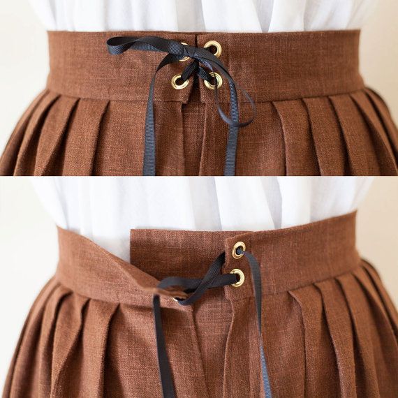 the belt is tied up and ready to be used as a skirt or dress piece