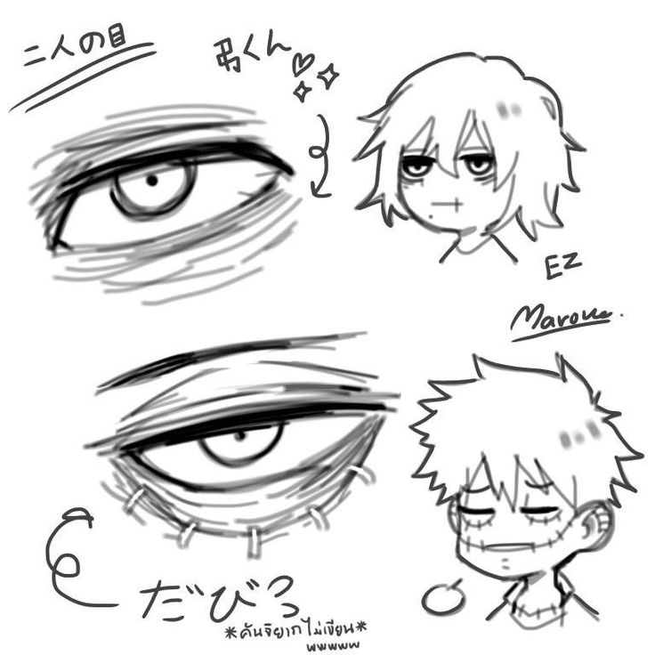 some anime eyes with different expressions for each character in the game, and one is drawn on