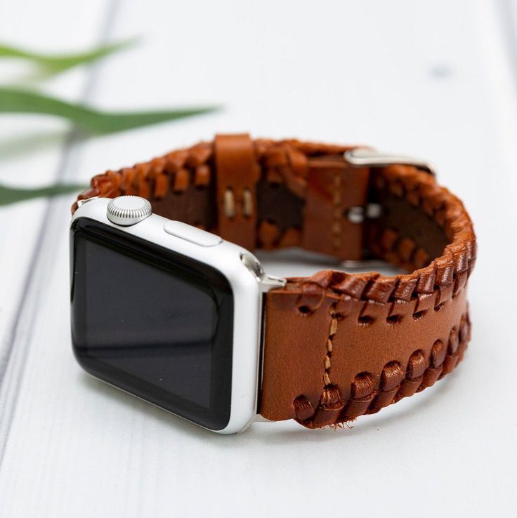 "Made for Apple watch series 6, 5, 4, 3, 2, 1. BEMFEY watch bands are handmade with meticulous craftsmanship and premium materials. 100% Genuine leather curated in Europe. Our Leather Apple Watch straps the perfect gift. Visit our shop to see all the Apple watch bands and bracelets we have to offer! - https://etsy.me/3eVayLI ◉ Compatibility ◉ ✓All Apple Watch series: Series 1 - 2 - 3 - 4 - 5 - 6 ✓Apple Watch Sizes 38mm, 40mm, 42mm, 44mm ◉ 4 Stainless Steel Adapter & Buckle Color Options ◉ ▪ Apple Watch Leather Strap, Slim Watches, Leather Apple Watch Band, Apple Watch Sizes, Bracelet Apple Watch, Apple Watch Bands Leather, 38mm Apple Watch Band, Watches Unique, Watch Straps