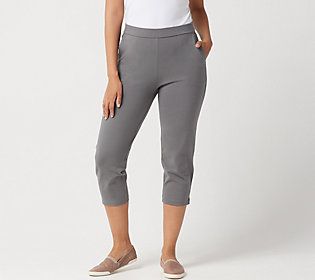 These cute and casual Susan Graver Premium Stretch leggings seamlessly go from brunch with friends to afternoon shopping trips and evenings on the town. From Susan Graver. Stretch Athleisure Activewear For Day Out, Casual Stretch Activewear For Day Out, Casual Solid Color Summer Leggings, Casual Capris For Loungewear In Fall, Casual Capris For Fall Loungewear, Casual Plain Color Summer Leggings, Casual Fall Loungewear Capris, Relaxed Fit Leggings For Spring Loungewear, Spring Relaxed Fit Leggings For Loungewear