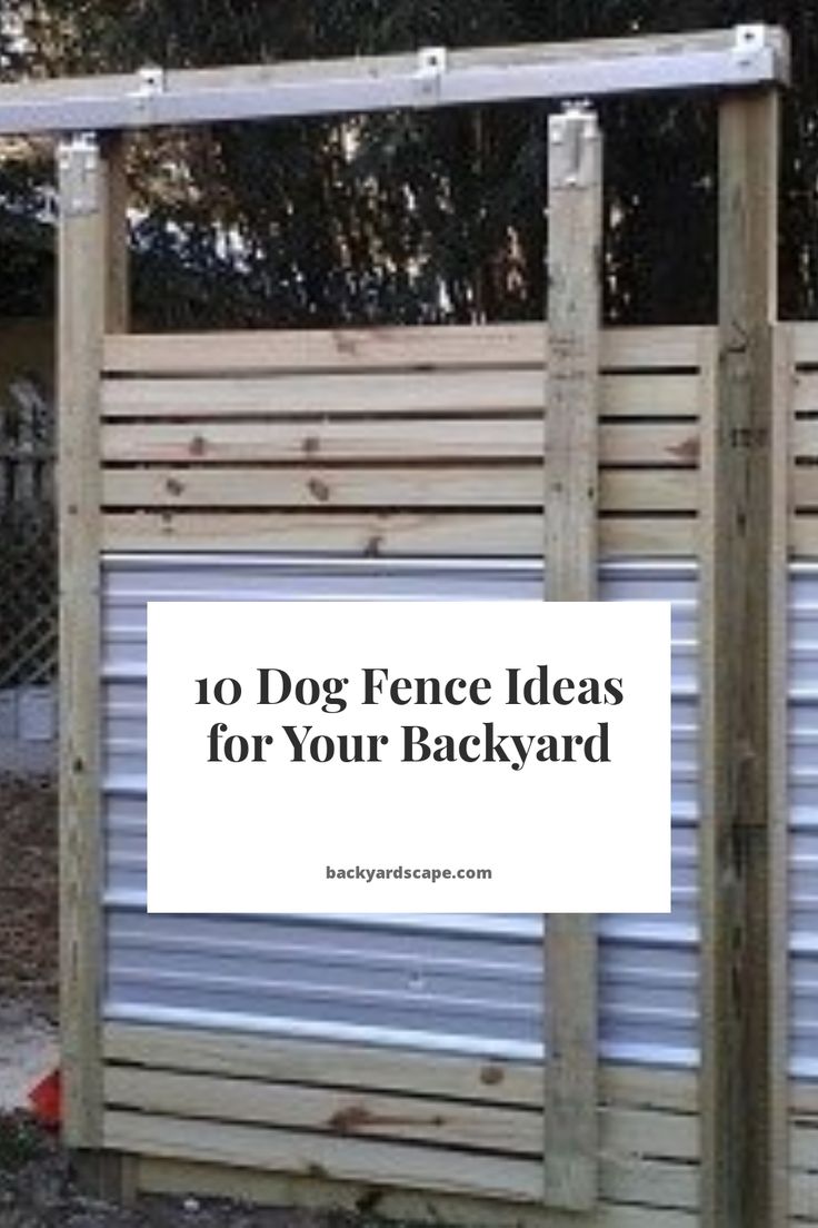 a wooden fence with the words no dog fence ideas for your backyard