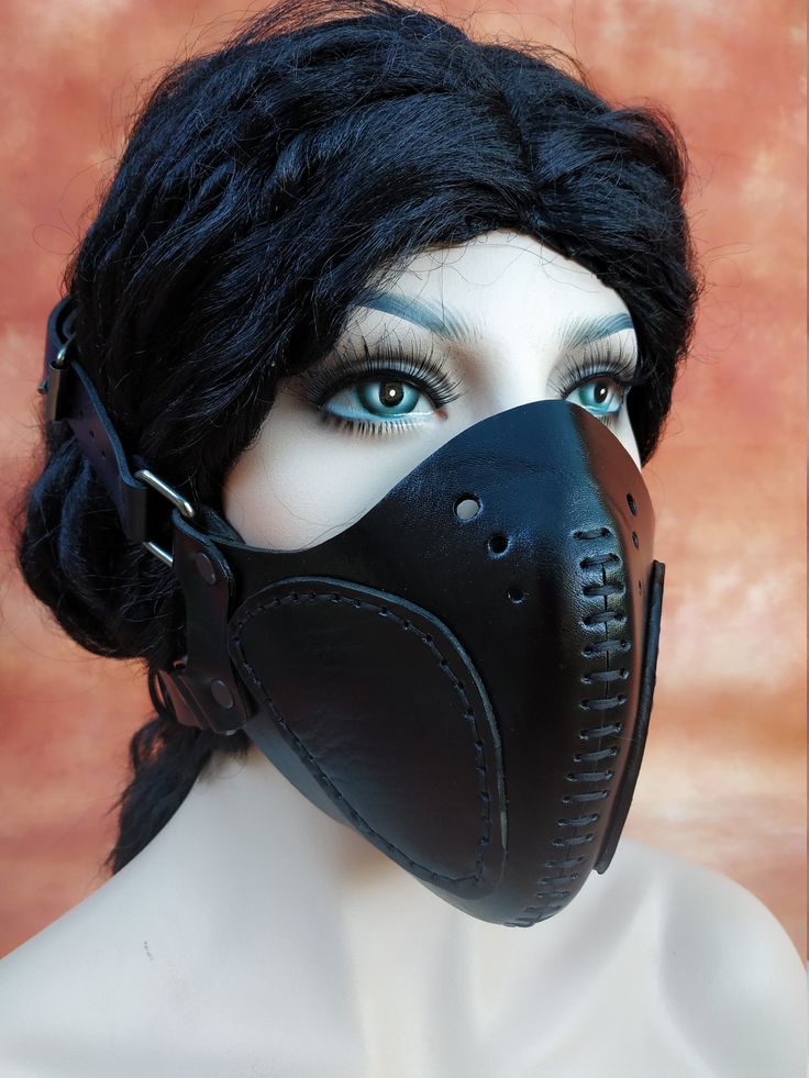 Leather Dieselpunk mask, Steampunk, HALF mask, Mask for motorcyclists, Handmade Genuine Leather Mask, Unisex Black Mouth Mask. NOT MEDICAL Garden Belt, Mask Steampunk, Steampunk Mask, Dragon Mask, Diesel Punk, Half Mask, Good Anime To Watch, Leather Mask, Costume Mask