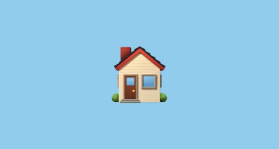 a small house with a red roof and brown door on a blue background that says, what is the average cost of homeownership?