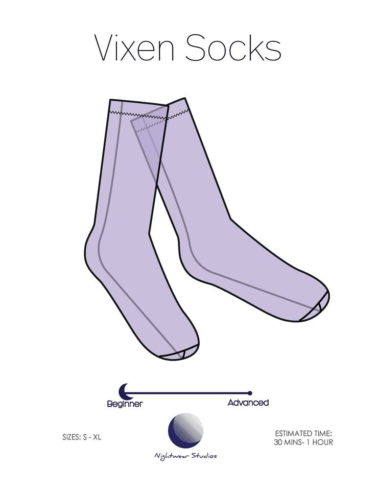 the diagram shows how socks are made