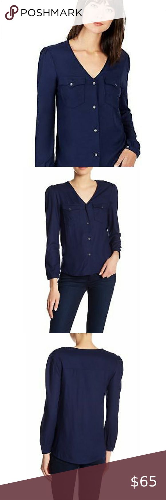 True Religion Women’s V-Neck Button Down Shirt V-Neck Button Down Double Pocket Chest Brand New without Tags Long Sleeves Color: Navy Blue Fabric: 100% Rayon Never Worn In Excellent Condition 😊👌🏼 True Religion Tops Button Down Shirts Fall V-neck Shirt With Button Closure, Blue V-neck Top With Pockets, V-neck Shirt With Pockets For Work, Fall V-neck Top With Placket, V-neck Workwear Shirt With Pockets, Casual V-neck Top With Back Button Closure, Fall V-neck Blouse With Placket, Casual V-neck Blouse With Button Closure, Blue V-neck Tops With Buttons