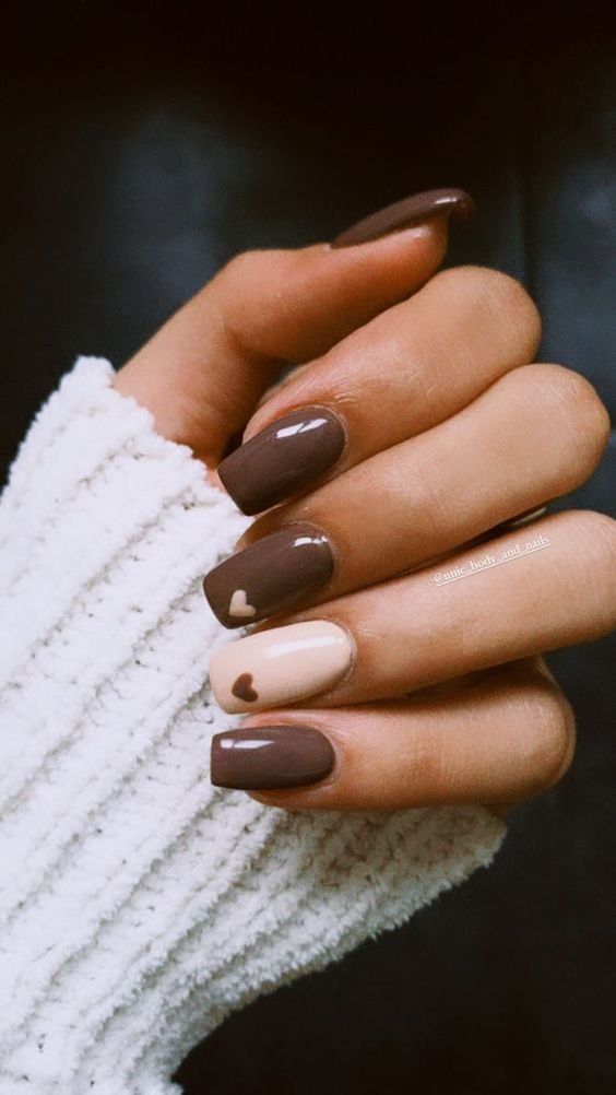 17 Brown Nail Designs You Need To Try Brown Nails Design, Simple Fall Nails, November Nails, Fall Nail Trends, Fall Gel Nails, Cute Nails For Fall, Beige Nails, Simple Gel Nails, Nagel Inspo