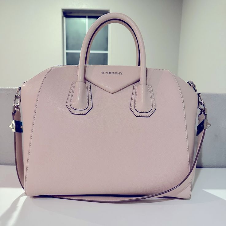 Large Limited Baby Pink Givenchy Antigona. Price Firm As This Bag Is Practically Brand New And Hard To Find In This Size, Color, And Condition. Only Selling Because I’m Just Not A Pink Girl. Also, Just Realized It Still Has The Protective Stickers On Parts Of The Hardware. All My Pieces Are Authentic And Poshmark Will Also Authenticate. I Might Still Have The Dust Bag As Well. Designer Pink Shoulder Bag For Everyday Luxury, Luxury Blush Bag With Top Carry Handle, Luxury Blush Shoulder Bag With Top Carry Handle, Luxury Blush Shoulder Bag With Handles, Chic Pink Everyday Luxury Bags, Luxury Blush Formal Bags, Designer Blush Bags For Formal Occasions, Classic Blush Shoulder Bag For Formal Occasions, Luxury Blush Bag With Detachable Strap