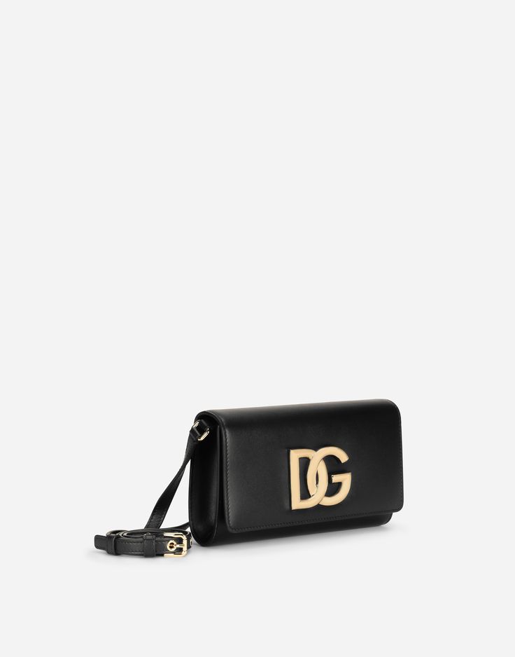 The 3.5 line is getting a make-over with a new versatile and understated version. This calfskin clutch features the new crossover DG logo in light gold-plated metal. It comes with an adjustable calfskin strap with light gold-plated eyelets. Front flap with DG logo Adjustable and detachable crossbody strap Hidden double magnetic fastenings Nappa leather lining featuring a zipped pocket and a compartment Item comes with a branded dust bag that matches the item’s theme Measurements. 13 x 21 x 3.5 c Elegant Logo Crossbody Shoulder Bag, Classic Evening Bags With Logo, Luxury Flap Shoulder Bag With Logo, Luxury Bags With Logo Hardware And Flap, Luxury Bag With Logo Hardware And Flap, Formal Leather Shoulder Bag With Logo, Formal Shoulder Bag With Logo, Luxury Crossbody Shoulder Bag With Logo, Evening Flap Bag With Logo Hardware In Leather