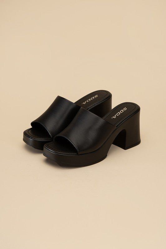 Step into style with our Block Heel Mules! These heeled slide mules offer the perfect combination of comfort and chic. Featuring a block heel and easy slide design, elevate any outfit with these trendy mules. (Mule-goals achieved!) Features: Open Toe, Round, Block Heel, Casual Style, Slide Mule, Slide Material Composition: Synthetic Care Instructions: Use a soft cloth and a little lukewarm water to clean the footwear after use. If necessary, add a small amount of mild soap. Carefully wipe off so Sneaker Plug, Trendy Mules, Thrift Board, Heel Care, Jean Beige, Platform Mules, Food Babe, Platform Block Heels, Usa Products