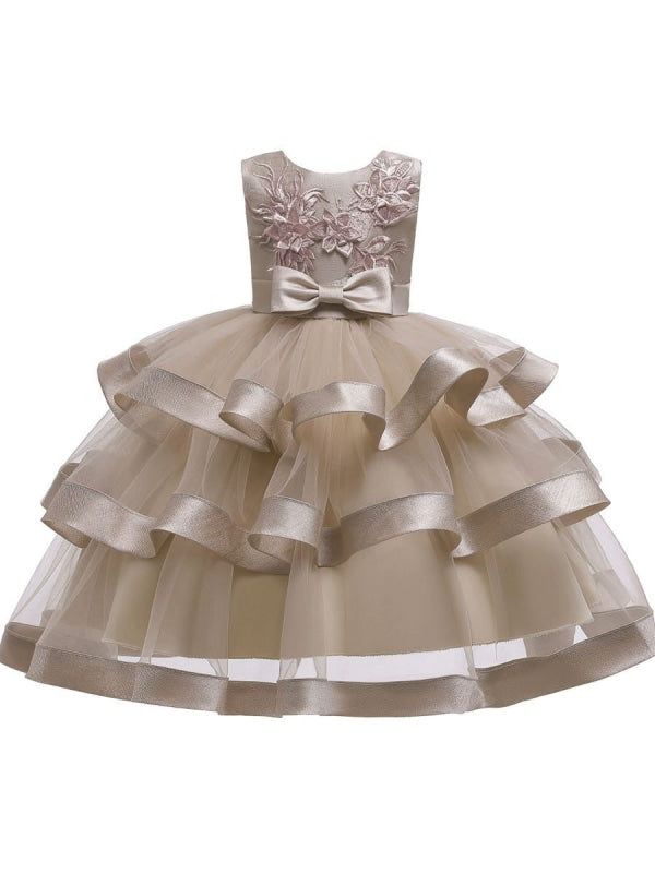 Silhouette Princess Neckline Jewel Hemline/Train Knee-Length Back Details Zipper Fabric Tulle, Polyester Cotton Embellishment Bows, Flowers Sleeve Length Sleeveless Fully Lined Yes Season Spring, Summer, Fall Weight 0.3kg Festive Sleeveless Princess Dress For Wedding, Sleeveless Princess Dress For Wedding And Festive Occasions, Festive Sleeveless Wedding Princess Dress, Elegant Sleeveless Princess Dress For Festive Occasions, Holiday Sleeveless Princess Dress With Ruffles, Sleeveless Princess Dress With Ruffles For Festive Occasions, Festive Ruffled Dresses For Dress-up Occasions, Elegant Sleeveless Tulle Dress For Dress-up, Holiday Sleeveless Dress With Ruffles