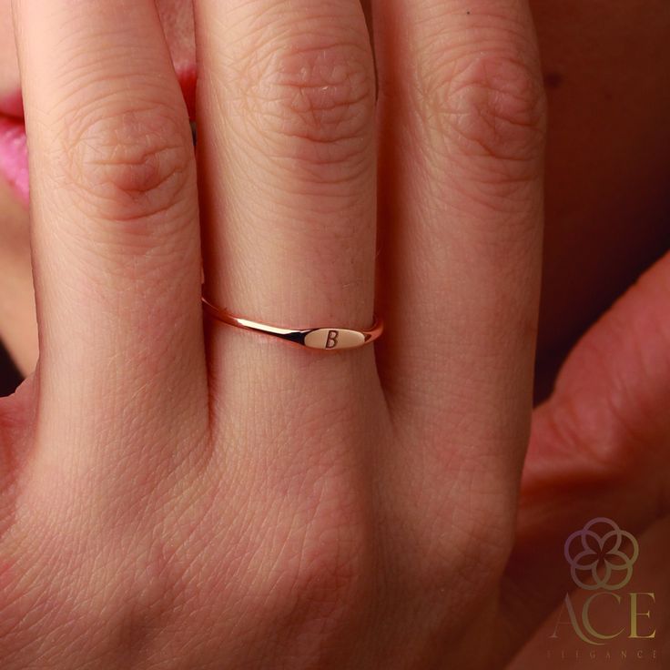 ♥ Custom Initial Ring ♥ First quality handcrafted 925 silver and 8k, 14k, 18k Solid Gold Rings by Ace Elegance, a perfect gift for you and your loved one ♥ ☆ Back to my store for more options: https://www.etsy.com/shop/AceElegance ☆ All the pieces you purchased from AceElegance come with a Certificate of Authenticity(925 Sterling Silver, 8k Solid Gold, 14k Solid Gold, 18k Solid Gold) ☆ www.aceelegance.com ☆ ► TINY SIGNET RING * Material: High Quality 925 Sterling Silver, 8k Solid Gold, 14k Solid Sterling Silver Initial Ring For Everyday, Fine Jewelry Sterling Silver Signet Ring Gift, Rose Gold Initial Open Ring Stamped 14k, Rose Gold Open Initial Ring Stamped 14k, Rose Gold Sterling Silver Open Signet Ring, Rose Gold Open Signet Ring In Sterling Silver, Minimalist Initials Rings For Anniversary, Minimalist Anniversary Rings With Initials, Silver 14k Gold Stackable Initial Ring