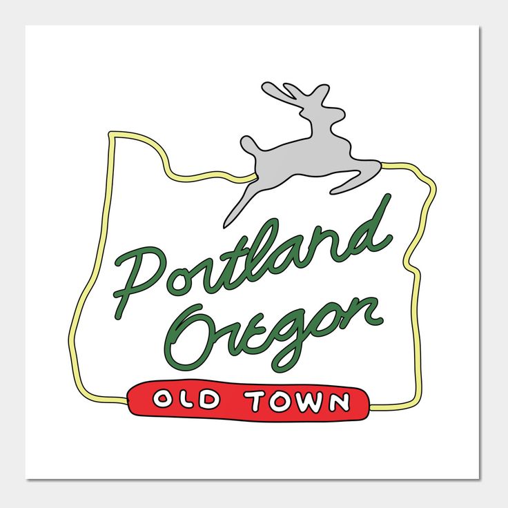 Portland Oregon Old Town Sign -- Choose from our vast selection of art prints and posters to match with your desired size to make the perfect print or poster. Pick your favorite: Movies, TV Shows, Art, and so much more! Available in mini, small, medium, large, and extra-large depending on the design. For men, women, and children. Perfect for decoration. Portland Illustration, Town Sign, Poster Inspiration, Oregon State University, State Outline, Hispanic Heritage Month, Oregon State, Hispanic Heritage, Heritage Month