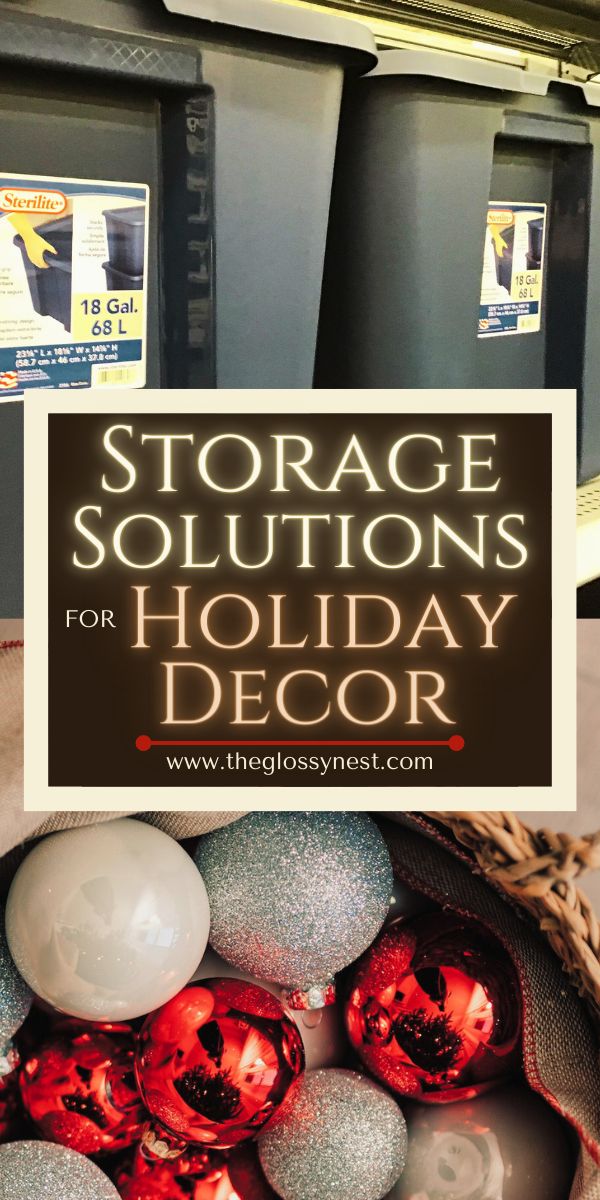 storage solutions for holiday decor