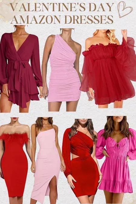 valentine's day dresses for the amazon store are available in multiple colors and sizes