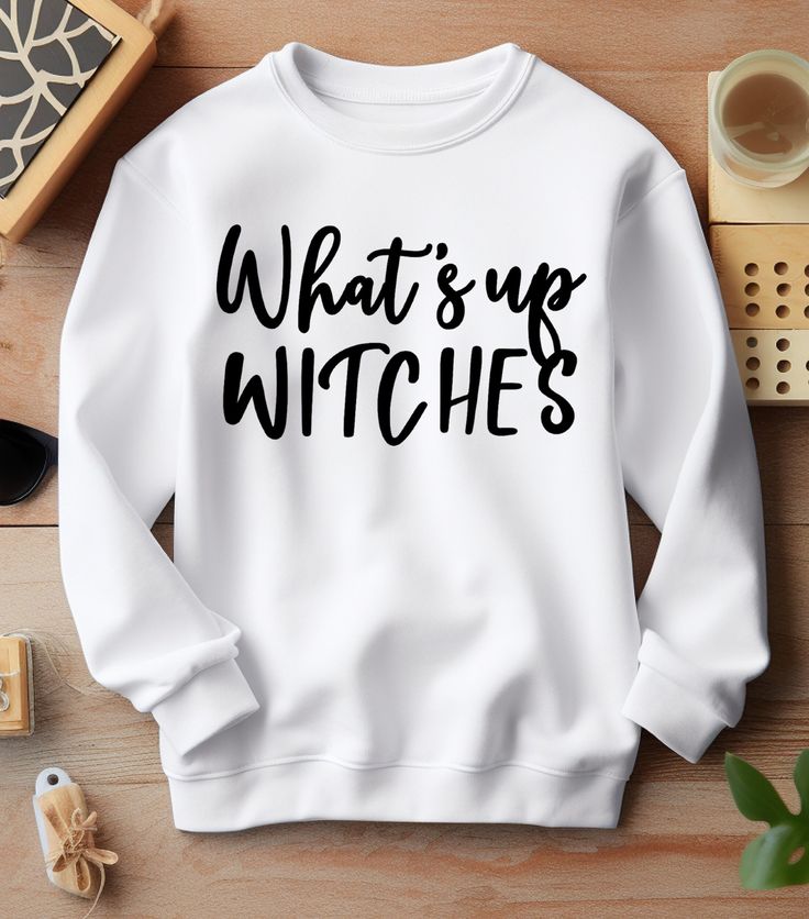 About this item Gildan sweatshirt, Halloween sweatshirt, customer sweatshirt, Halloween special, designer sweatshirt, desıgn gift, spooky season sweatshirt, What's up witches sweatshirt We make design t-shirts, sweatshirts and hoodies that you can use at every special moment of your life and give as a gift to you and your loved ones... We are looking forward to adding color to your life... *  We use the Gildan Soft Style brand.  ---How To Order --- * Please, check and review all photos * Choose Customizable Crew Neck Sweater For Fall, Halloween Crew Neck Sweatshirt With Custom Print, Custom Print Sweatshirt For Fall Streetwear, Crew Neck Hoodie With Custom Print For Fall, Custom Print Crew Neck Hoodie For Fall, Fall Crew Neck Sweatshirt With Custom Print, Halloween Letter Print Long Sleeve Sweatshirt, Halloween Long Sleeve Sweater With Letter Print, Customizable White Sweatshirt For Fall