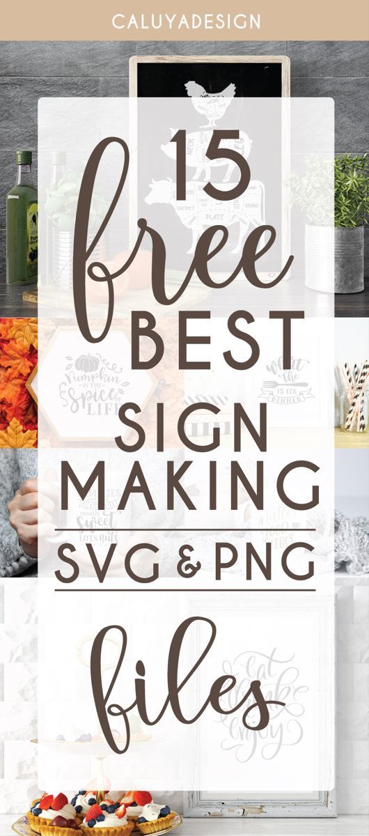 the 15 free best sign making svg and png files are available for purchase