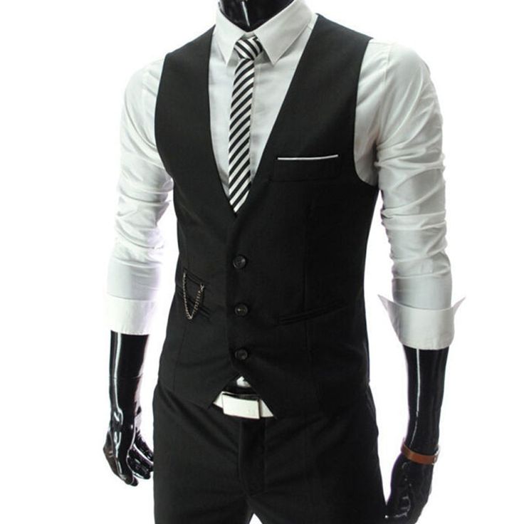 Brand Name: HANQIUOrigin: CN(Origin)Gender: MENFabric Type: BroadclothModel Number: vest menStyle: CasualMaterial: PolyesterMaterial: COTTONItem Type: Vestscolor: Black,White,Gray,Redsuit vest: chaleco,2021 new arrival,vest male,men dress giletSeason: Spring,Summer,Autumn,Winter,All SeasonSizen: M,L,XL,XXL,XXXLMEN VEST: man vest,waistcoat men,gilet homme,black vest Red Suit Vest, Casual Suit Vest, Business Casual Suit, Slim Fit Suit Men, Business Jacket, Waistcoat Men, Mens Suit Vest, Gilet Costume, Prom Suits