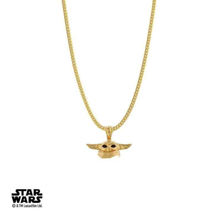 The Mandalorian™ By Star Wars©Embrace the adorable and mystical essence of Grogu and the captivating world of Star Wars™ with the Star Wars™ Grogu Necklace. Let this exquisite piece of jewelry serve as a reminder of the power of innocence, friendship, and the ability to bring light even in the darkest of times, just like the remarkable character it represents. May the Force be with you as you embark on your own galactic adventures alongside Grogu!The Grogu Necklace Comes With Micro Curb Style Ch Themed Stainless Steel Jewelry As Gift, Adjustable Themed Necklace For Collectors, Star-shaped Stainless Steel Jewelry With Adjustable Chain, Symbolic Star-shaped Jewelry As Gift, Stainless Steel Star Jewelry With Adjustable Chain, Adjustable Stainless Steel Star-shaped Jewelry, Adjustable Stainless Steel Star Jewelry, Symbolic Star-shaped Adjustable Jewelry, Adjustable Star-shaped Symbolic Jewelry