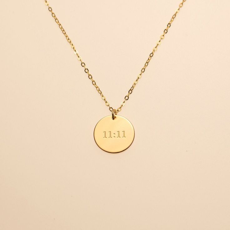 ♥ SIZE: The pendant has a diameter of 0.62 inches (16 mm) The length of the necklace is 17.7 inches (45 cm) + 1.96 inches (5 cm) extender ♥ PROCESSING TIME: Your product will ship within 1-3 days after purchase. ♥ SHIPPING INFO: Please note: Shipping time varies from country to country. Approximately 5-14 business days within the European Union. International ship times vary depending upon country, but it may take up to 5 weeks. You can purchase as many items as you like, shipping is charged onl Cheap Engraved Spiritual Necklaces, Cheap Spiritual Necklaces For Parties, Cheap Spiritual Engraved Necklaces, Affordable Engraved Spiritual Necklaces, 11 11 Make A Wish, Angel Number Necklace, Witchy Necklace, Twig Jewelry, Spiritual Necklace