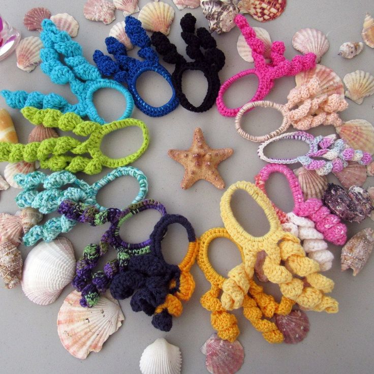 "Colorful Ponytail holders with crochet yarn around the elastic and dangling swirled tails.  Ocean inspired swirling Pony tail ties for every one.  They come in different shapes and colors, some look like \"Jellyfish\" or \"see stars\".   Fun and colorful accessories  to tie the hair for women and girls   Unique hair accessory to put the hair up  for the summer days, walk on the beach, in the yoga class or a new hair style   Hand made with love , great care and attention to detail Material used is cotton , acrylic yarn and threads . Thank you for looking and supporting handmade!" Colorful Ponytail, Crochet Hair Ties, Hair Accessories Crochet, Accessories Crochet, Unique Hair Accessories, Girls Unique, Unique Hair, Colorful Accessories, Unique Accessories