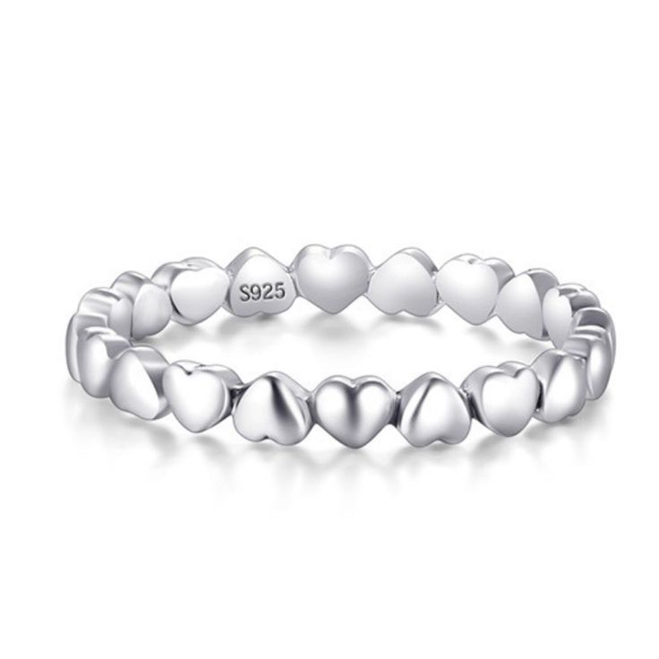 PRICES MAY VARY. [ COLOR ] :Silver. [Safe material] : S925 sterling silver material. Hypoallergenic, no nickel, no skin irritation, long-lasting color, long use time. [ SPECIFICATION ] : This ring is available in most ring sizes ranging from 5，6, 7, 8 and 9.Wear it on your pinky, thumb or any finger in between for an all day comfortable fit.Our rings are built to stay on and not slip even in a hectic work environment. [ PERFECT FOR ] : A thoughtful present for women on Christmas, Birthday, Anniv Silver Rings For Women, Silver Heart Ring, Love Jewelry, Original Fashion, Finger Rings, Original Jewelry, Valentines Jewelry, Finger Ring, Forever Love