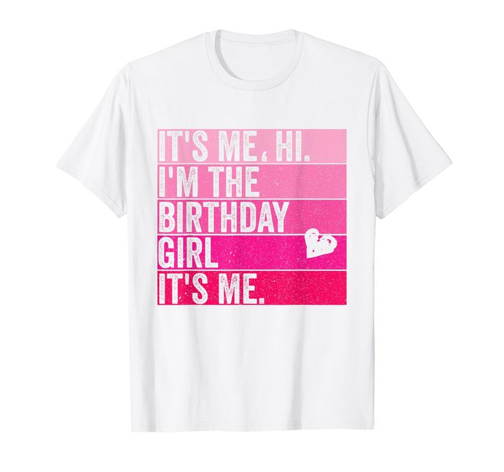 PRICES MAY VARY. It's Me Hi I'm The Birthday Girl It's Me - Birthday Party Its Me Hi Im The Birthday Girl Its Me Birthday merch for youth girls and women. Lightweight, Classic fit, Double-needle sleeve and bottom hem Pink Slogan T-shirt For Birthday, Pink Text Print T-shirt For Birthday, Pink Slogan Top For Birthday, Slogan T-shirt For Birthday And Mother's Day, Pink T-shirt For Mother's Day Birthday Gift, Pink Tops For Birthday Or Valentine's Day, Pink Tops For Birthday And Valentine's Day, Pink Tops For Birthday On Valentine's Day, Birthday Merch