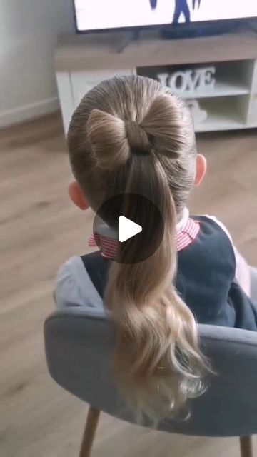 Kids Hair Dos For Girls Children, Simple Picture Day Hairstyles For Kids, Cute Hairstyles Little Kids, How To Make A Bow With Your Hair, Hairstyles For 3 Year Girl, How To Make A Bow With Hair, Childrens Hairstyles Girls Easy, Hair Styles For 4 Year Girl, Hairstyles For 9 Year Girl