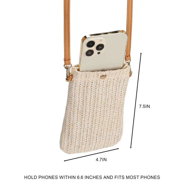 Womens Ladies Woven Rattan Crossbody Bag Straw Purse Small Shoulder Phone Bags | eBay Trendy Rectangular Phone Bag For Summer, Summer Beach Shoulder Bag With Cell Phone Pocket, Summer Vacation Crossbody Phone Bag, Chic Summer Crossbody Phone Bag, Chic Crossbody Phone Bag For Summer, Casual Rectangular Phone Bag With Removable Pouch, Casual Beige Phone Bag For Beach, Beige Portable Phone Bag For Everyday, Portable Beige Phone Bag For Everyday Use