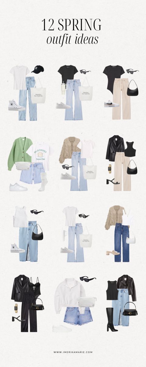 spring outfits Outfit Ideas With Basics, Wardrobe Spring 2024, Outfit Ideas For Spring 2024, Ootd For School Casual, Spring Ootd 2024, Clean Girl Spring Outfits, Trendy Outfits Spring 2024, Trendy Outfits 2024 Spring, Spring 2024 Outfits Trends