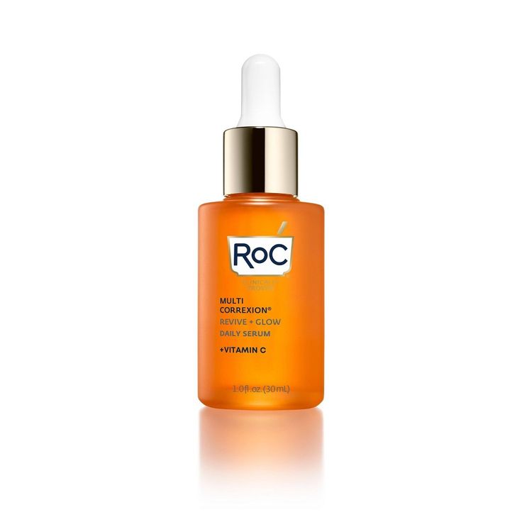 RoC’s Multi Correxion®️ Revive + Glow Serum visibly brightens & tightens better than the #1 luxury Vitamin C serum.* This supercharged formula delivers instant luminosity, and in just 4 weeks, 100% had visibly firmer, more luminous skin, with visibly reduced lines & wrinkles. Formulated with a 10% active Vitamin C Blend, this lightweight daily serum improves skin’s radiance to reveal a visibly refreshed, more even complexion. For even brighter skin and 24HR hydration, pair with RoC®️ Multi Corre Gentle Facial Cleanser, Fox Hair, Makeup Advice, Brighter Skin, Glow Serum, Luminous Skin, Body Moisturizers, Summer Skin, Repair Cream