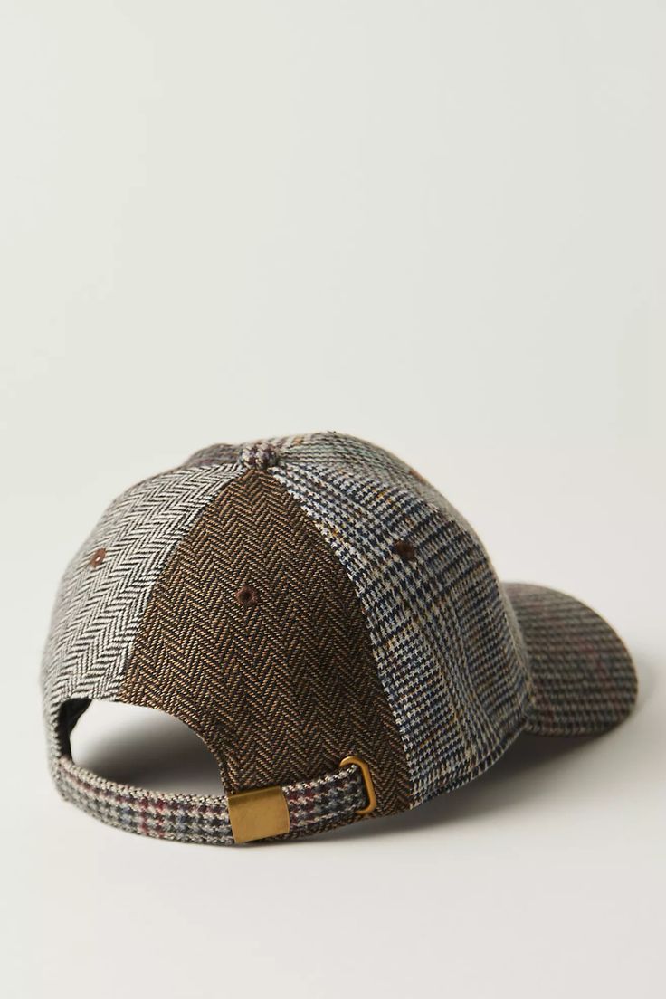 Letterman Plaid Cap | Free People Winter Six-panel Cotton Baseball Cap, Winter Cotton Six-panel Baseball Cap, Retro Baseball Cap With Curved Visor, Wool Baseball Cap For Fall, Casual Wool Baseball Cap For Fall, Classic Six-panel Baseball Cap For Fall, Classic Adjustable Baseball Cap For Fall, Classic Plaid Hat With Curved Brim, Classic Plaid Hat For Fall