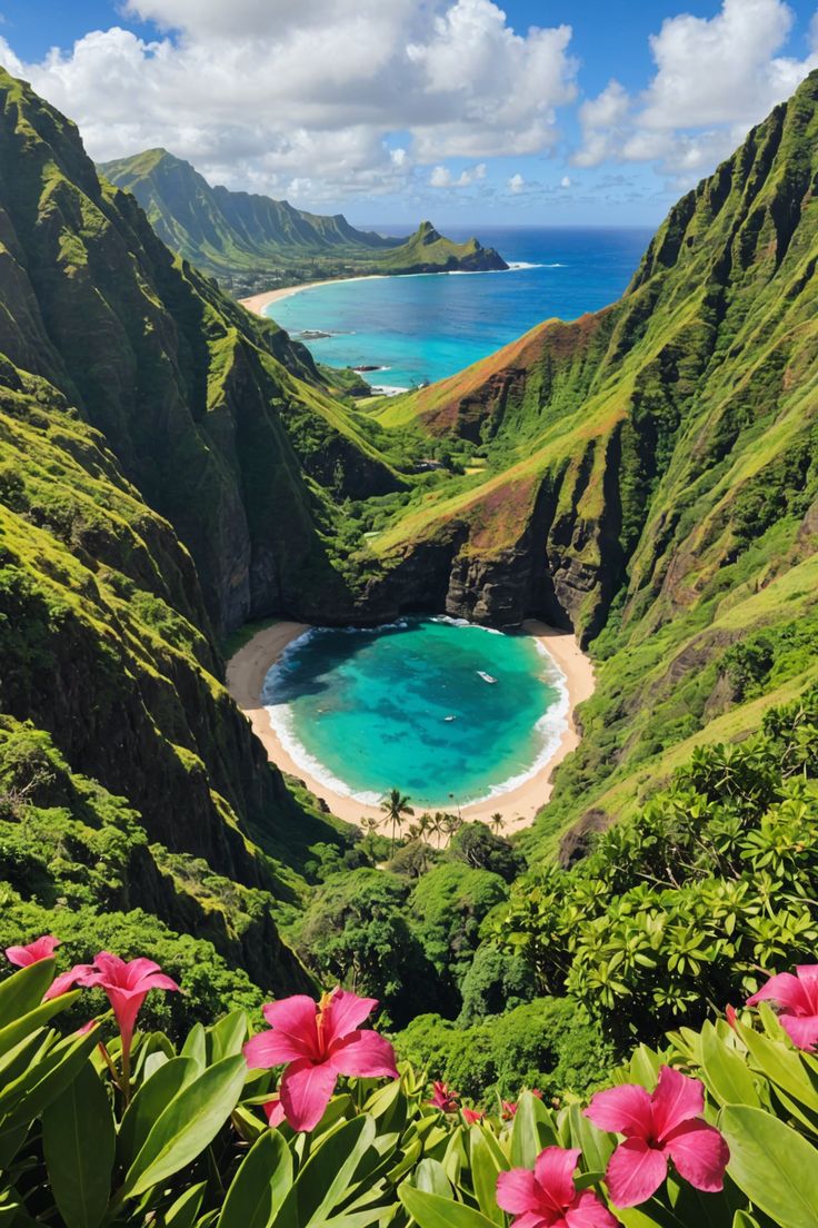 Unearthing Oahu&#8217;s Hidden Gems 🌺 Beaches Around The World, Vacation Spots Aesthetic, Hawaii Tourist Attractions, Top Beaches In The World, Carribean Islands Aesthetic, Aesthetic Island Pictures, Most Beautiful Beaches In The World, Waikiki Beach Aesthetic, Beautiful Earth Pictures