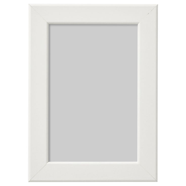 an empty white frame on a white background