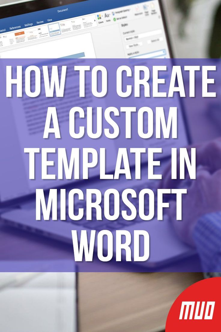 a person typing on a laptop with the words how to create a custom template in microsoft word