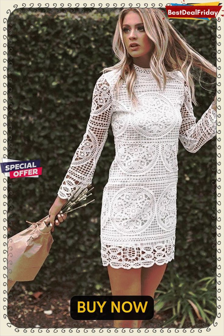 Bestdealfriday Blame It On My Heart Crochet Dress P1482172 Lace Dress Outfit, Heart Crochet, Mock Neckline, Loungewear Sets, Crochet Trim, Dress Outfit, Fitted Bodice, Crochet Dress, Crochet Lace