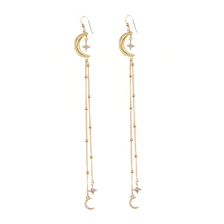 Dancing in the Moonlight Earring Double Ear Piercings, Gold Body Jewellery, Dancing In The Moonlight, Next Fashion, Pretty Jewellery, Pin Collection, Body Jewelry, Ear Piercings, Arrow Necklace