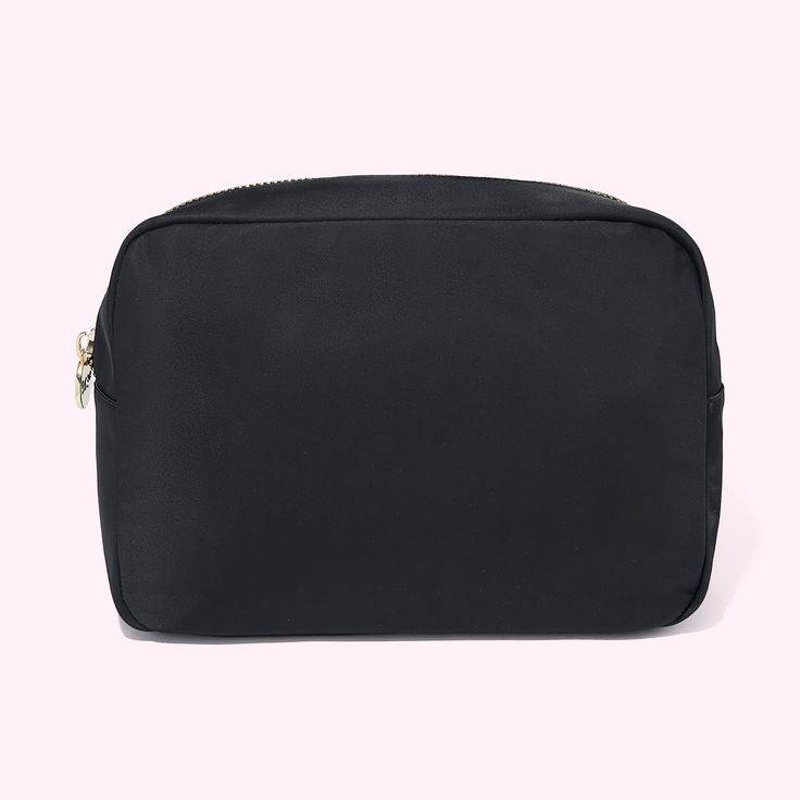 Classic Large Pouch | Personalized Pouches - Stoney Clover Lane Black Large Capacity Pouch Cosmetic Bag, Large Capacity Pouch Cosmetic Bag For On-the-go, Stoney Clover Lane Makeup Bag, Stoney Clover Lane Pouches, Cheap On-the-go Cosmetic Bag With Removable Pouch, Personalized Pouch, Large Pouch, Zipped Bag, Small Pouches