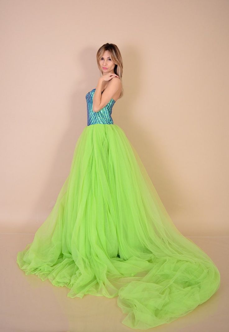 Green Italian Tulle Skirt Gown/ Green Tulle Skirt/ Choose Your | Etsy Green Floor-length Dress For Quinceanera, Green Evening Dress For Quinceanera And Prom Season, Green Fitted Bodice Evening Dress For Quinceanera, Green Ball Gown With Fitted Bodice For Prom Season, Green Fitted Ball Gown For Debutante Ball, Green Gown With Sweep Train And Fitted Bodice, Green Full-length Evening Dress With Sweep Train, Fitted Green Ball Gown For Gala, Green Ball Gown For Debutante Ball