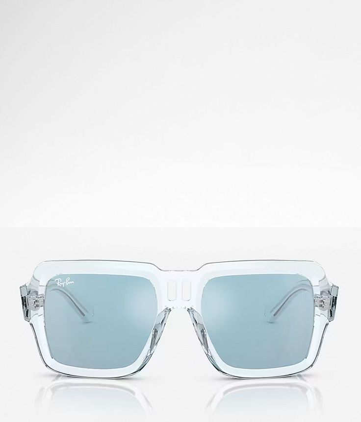 Ray-Ban Magellan Sunglasses - Blue , Women's Transparentlightblue Plastic frame sunglasses Light blue mirror lenses 100% UV protection Soft shell case included. Apparel & Accessories Blue Wayfarer Sunglasses In Polycarbonate, Square Frame Glass Aviator Sunglasses With Mirrored Lenses, Modern Blue Square Frame Sunglasses, Blue Mirrored Lenses Square Frame Sunglasses, Square Frame Glass Shield Sunglasses With Uv Protection, Modern Clear Shield Sunglasses With Uva Protection, Blue Square Frame Sunglasses With Tinted Lenses, Blue Square Frame Sunglasses With Mirrored Lenses, Blue Wayfarer Shield Sunglasses With Gradient Lenses