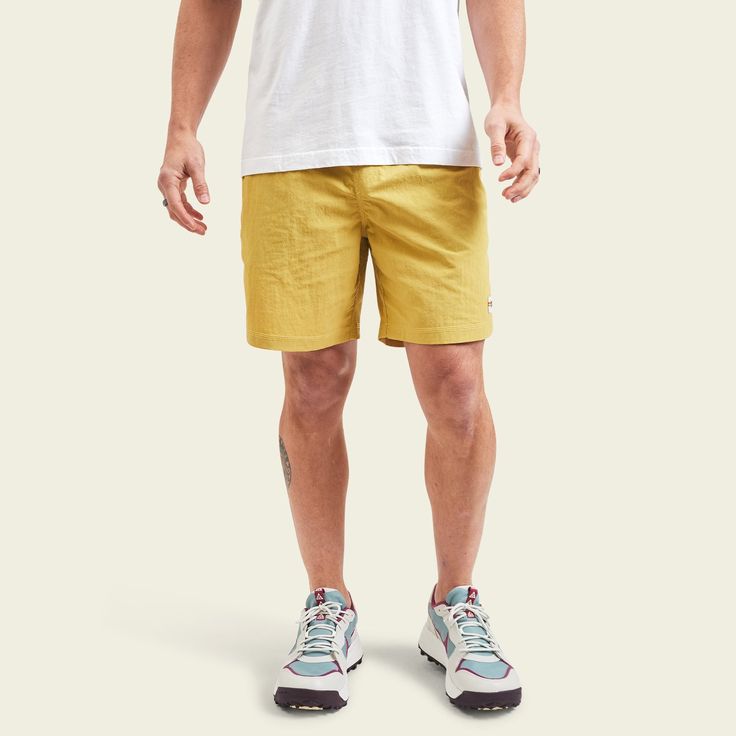 The Salado Shorts are elastic waistband slide on shorts for all kinds of activities like running or hiking or taking an unplanned plunge. They also fit the bill for just kicking it around the backyard. Featuring a mega simple three pocket design, quick drying nylon and drawstring closure. Acl Music Festival, Fleece Hats, Tech Shirt, The Bill, Slide On, Fall Collections, Pocket Design, Fleece Hoodie, Flannel Shirt