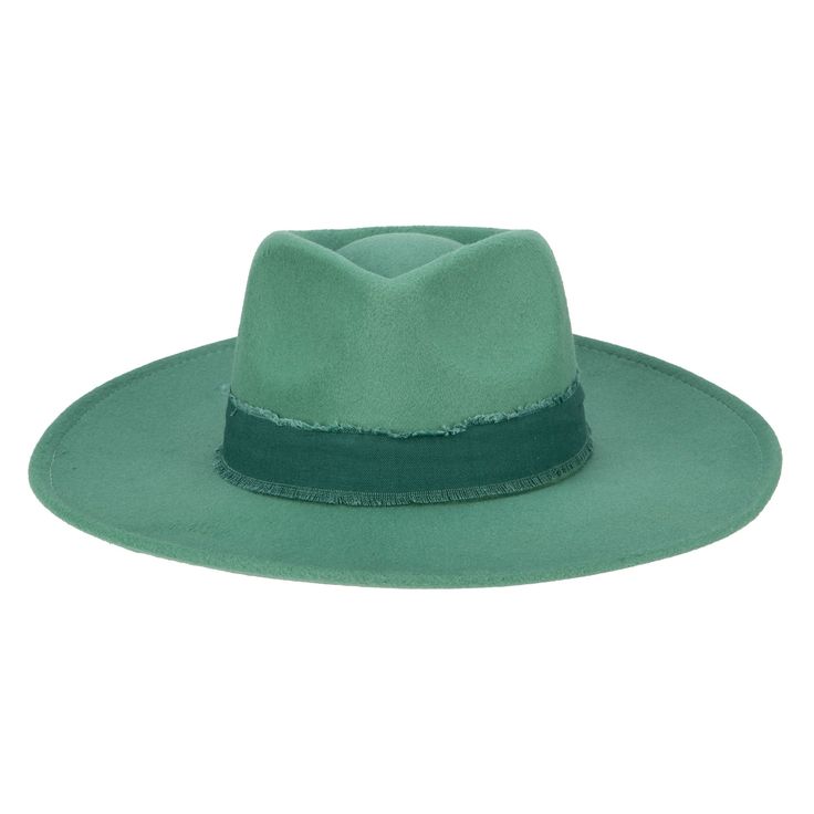 Faux felt fedora with tonal frayed cotton band. Features: Color: Teal, Pink, WhiteMaterial: 100% PolyesterBrim Size: 3.75"Women's One Size: 57cmUPF 50 Wide Brim Hat Summer, Sand Collection, Facebook Style, Fall Hats, Felt Fedora, Scarf Poncho, Summer Favorites, Teal And Pink, Dress Hats