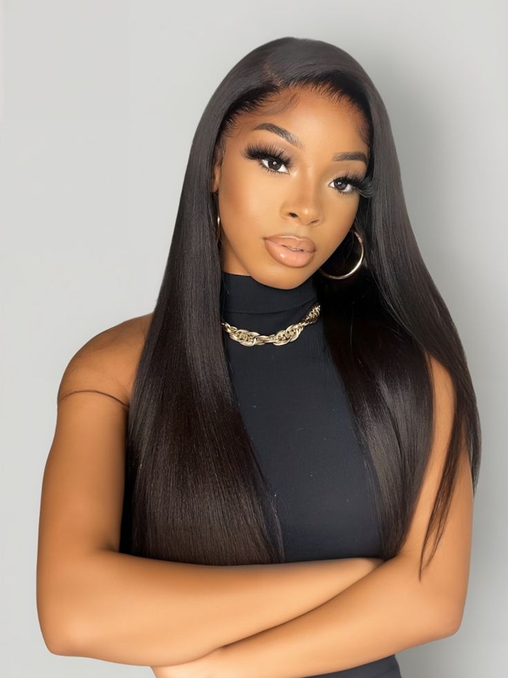 Nadula Flash Sale 7x5 and 13x4 Silky Straight Pre Bleached Lace Frontal 30s Put on and Go Human Hair Wig Human Hair Wig, Straight Wig, Hair Wig, Lace Frontal, Lace Closure, Flash Sale, Human Hair Wigs, Put On, Human Hair