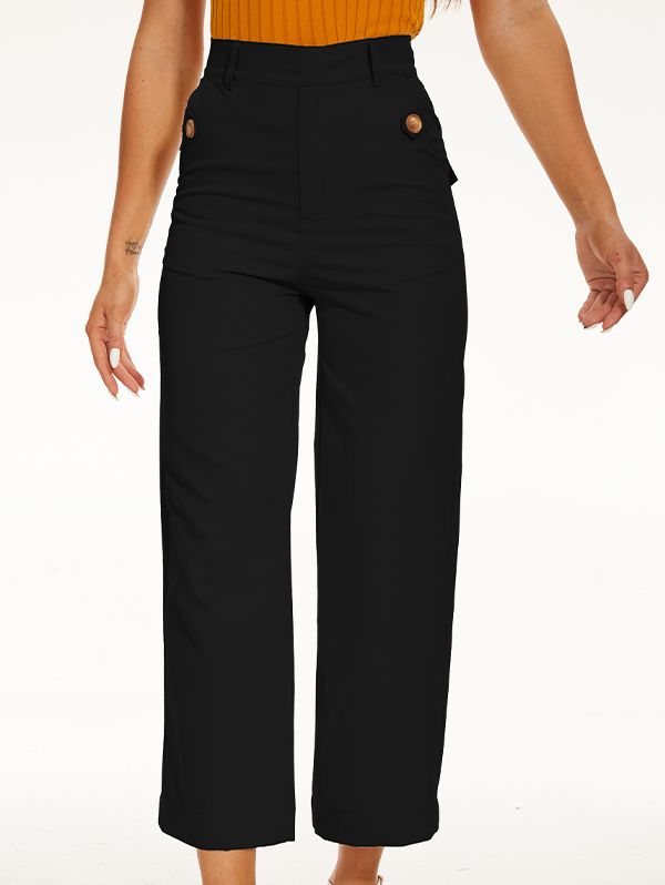 Our pants are beautifully tailored to fit your body comfortably. Classic cuts and slim fit designs accentuate your best features. They’re great basics to wear with many style tops, you’ll wear our timeless styles for years. These ultra-soft cropped wide-leg pants are the perfect addition to your wardrobe. These comfortable pants feature a pull-on design and hidden tummy control to flatter your figure. It's twill...with a twist! DYE DOWNLOAD: Stretch twill styles are garment dyed to give them a w Fitted Ankle-length Solid Color Pants, Fitted Workwear Bottoms In Solid Color, Fitted Solid Color Bottoms For Work, Trendy Stretch Office Bottoms, Trendy Stretch Bottoms For Office, Versatile Solid Non-stretch Dress Pants, Chic Ankle-length Pants, Stretch Wide-leg Pants Solid Color, Stretch Wide-leg Pants In Solid Color