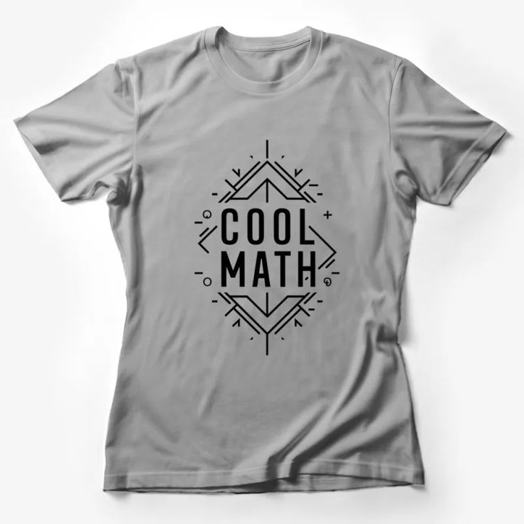 Cool Math Graphic Tee, Unisex T-Shirt for Math Lovers, Teacher Apparel, Stylish Geometric Design Female T-Shirt Custom graphic T-Shirt.Customize your color Cool Pre-shrunk Crew Neck T-shirt, Cool Crew Neck Tops With Text Print, Cool Short Sleeve Top With Text Print, Cool Short Sleeve Pre-shrunk Tops, Cool Pre-shrunk Short Sleeve Tops, Math Clothes, Teacher Apparel, Cool Math, Slayer Shirt