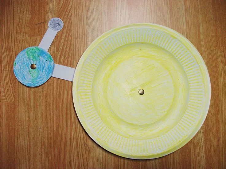 a yellow paper plate with a blue handle on top of it and a white tape around the edge