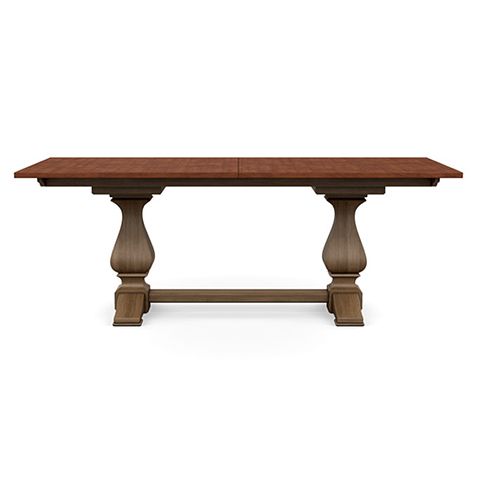 an image of a wooden table on a white background with clipping path to the top