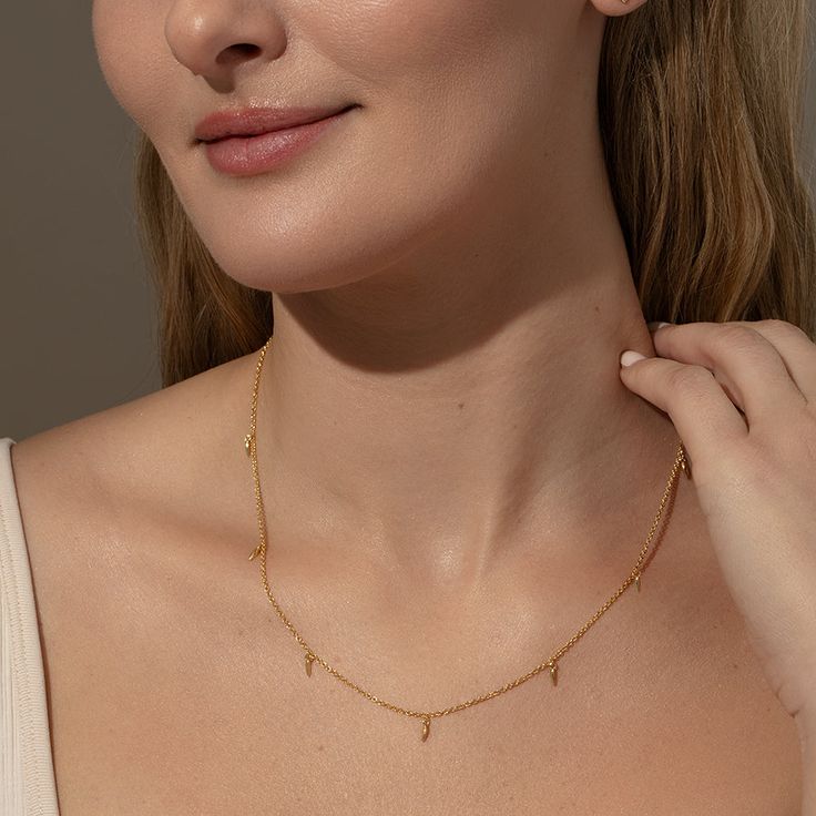 Lay your eyes on our everyday Dainty Layering Necklace. Not only is it made with a perfect dainty chain necklace that will effortlessly stack with everything in your collection, but the mini dangles around the chain elevate it to true must-have status. For a full look, pair this silver or gold necklace with our other dainty jewelry staples. Dainty Necklace Layered, Uncommon James, Dainty Chain Necklace, Jewelry Staples, Dainty Chain, Full Look, Gold Necklace Layered, Layering Necklace, Dainty Jewelry