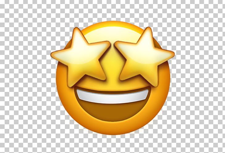 an emoticive smiley face with three stars on it's forehead, transparent background