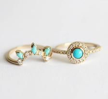 Dreamcatcher Ring Set Turquoise Diamond Ring Set Unique | Etsy Turquoise Gemstone Jewelry For Promise Ring, Turquoise Jewelry With Gemstone Accents For Promise Ring, Turquoise Diamond Rings With Gemstones, Turquoise Multi-stone 14k Gold Jewelry, 14k Gold Multi-stone Turquoise Jewelry, Stackable Turquoise Ring Fine Jewelry, Stackable Turquoise Ring In Fine Jewelry Style, Turquoise Diamond Rings Fine Jewelry, Unique Turquoise Rings With Gemstone Accents