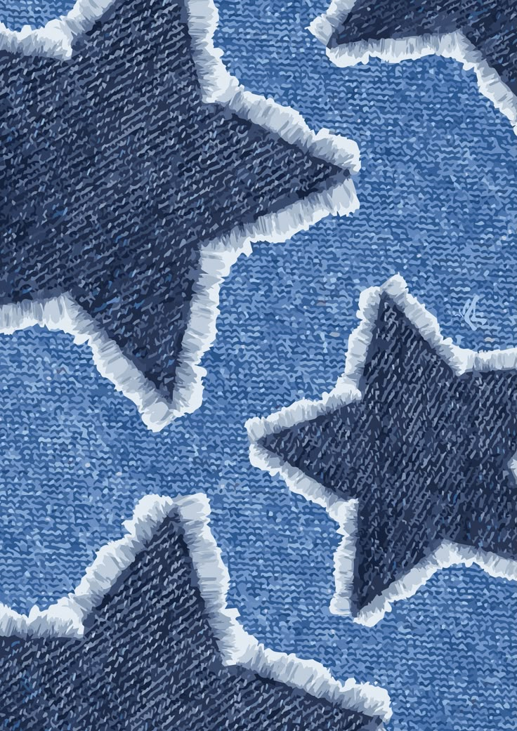 blue jeans with white stitchs and stars on them are shown in close up view